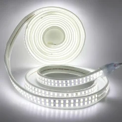 RUBAN LED CHANTIER IP67 230V 1650Lm 50M Double Rangée 2835 silicone Etanche Blanc Froid 6000K