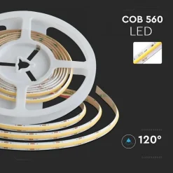 Ruban LED COB 5m Dimmable CCT 24V 18W/m 560 LED/m - 3000K/4000K/6500K - SILAMP