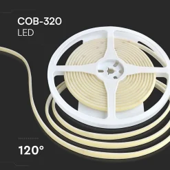 Ruban LED COB 5M 24V IP67 320LED/m Bleu - SILAMP