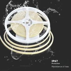 Ruban LED COB 5M 24V IP67 320LED/m Bleu - SILAMP