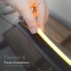 Ruban LED COB 5M 24V IP67 320LED/m Ambre - SILAMP