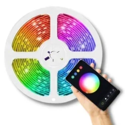 Ruban LED Connecté WiFi RGBW+CCT 5M 12V IP44 90LED/m - SILAMP