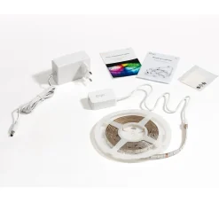 Ruban Led connecté Wifi/Bluetooth blanc et couleur Konyks, 3 m