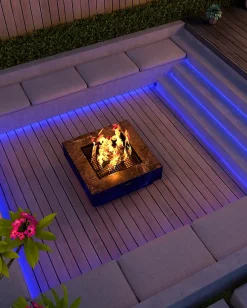 Ruban LED extérieur Calex blanc chaud et multicolore 5m