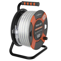 Ruban LED 25m 1000 lumens /m sur enrouleur bande lumineuse blanche IP65 Quarx