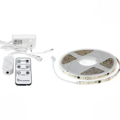 Ruban LED 5M Effet Dynamique 126LED/m 12V IP65 + Télécommande et Transformateur - Blanc Chaud 2300K - 3500K - SILAMP