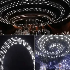 Ruban LED 10M Effet Dynamique 120LED/m 24V 10W/m + Contrôleur RF 12-24V pour Ruban LED - Blanc Chaud 2300K - 3500K - SILAMP