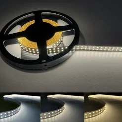 Ruban LED 5M 24V 2835 IP20 Double Rangée 240LED/m - Blanc Froid 6000K - 8000K - SILAMP