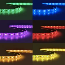 Ruban LED RGB 12V 5M 5050 IP44 60LED/m - SILAMP