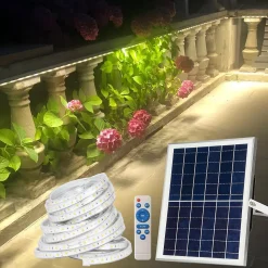 Ruban LED Solaire 10M IP65 - Avec Télécommande - Idéal pour Jardin, Terrasse, Balcon, Allée - Groupe DDC