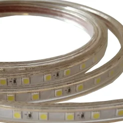 Ruban LED 220V 5050 IP65 60LED/m (Vendu sur mesure au mètre) - Blanc Chaud 2300K - 3500K - SILAMP