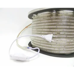 Ruban LED 220V 5050 IP65 60LED/m (Vendu sur mesure au mètre) - Blanc Chaud 2300K - 3500K - SILAMP