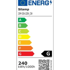 Ruban LED 220V 2835 120LED/m 25M Recoupable 10cm IP65 - Blanc Froid 6000K - 8000K - SILAMP