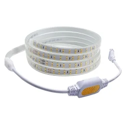 Ruban LED 220V Fin Recoupable 50M Double Rangée 9W/m IP65 2835 180LED/m - Blanc Chaud 2300K - 3500K - SILAMP