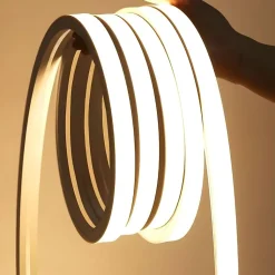 Ruban LED 220V 50M 10x10mm IP65 Finition Continue - Blanc Froid 6000K - 8000K - SILAMP