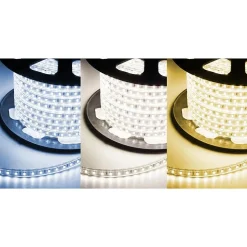 Ruban LED 220V Recoupable 5050 50M IP65 60LED/m - Blanc Neutre 4000K - 5500K - SILAMP