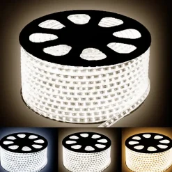 Ruban LED 220V Recoupable 5050 50M IP65 60LED/m - Blanc Froid 6000K - 8000K - SILAMP