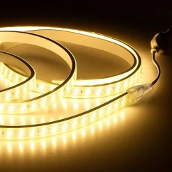 Ruban LED 220V Recoupable IP65 2835 180LED/m Triple Rangée (vendu sur mesure au mètre) - Blanc Chaud 2300K - 3500K - SILAMP