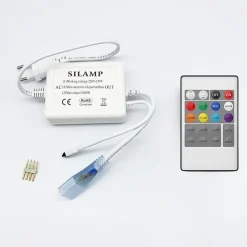 Ruban LED 220V RGB Recoupable 5050 IP65 50M 60LED/m + Télécommande - SILAMP