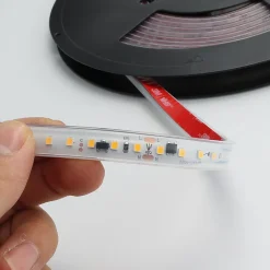 Ruban LED 220V 75W 15Wm 12mm 120 LEDs SMD2835m Silicone IP67 Coupure tous les 10cm 5m 115lmW 6000K Lumière froide