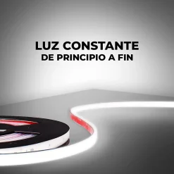 Ruban LED 220V 75W 15Wm 12mm 120 LEDs SMD2835m Silicone IP67 Coupure tous les 10cm 5m 115lmW 6000K Lumière froide