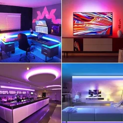 Ruban LED 36W DC12V 60 LED/m 5m RGB + Adaptateur Secteur et Contrôleur - SILAMP