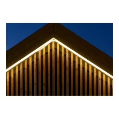 Ruban LED 12W sur Enrouleur 25m - Guirlande Lumineuse Blanche 4000K - Pour Intérieur Extérieur Façade Maison Evènement ASLO