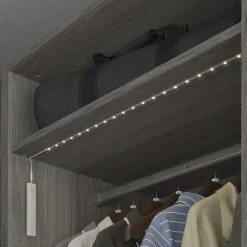 Ruban lumineux à piles à détection Lacerda LED intégrée blanc neutre IP20 130lm 2W L.100cm blanc GoodHome