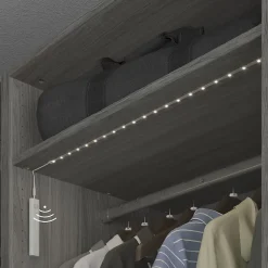 Ruban lumineux à piles à détection Lacerda LED intégrée blanc neutre IP20 130lm 2W L.100cm blanc GoodHome