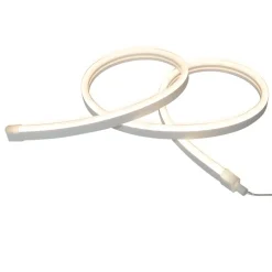 Ruban lumineux à piles Mendana LED intégrée blanc neutre IP20 150lm 5W L.100cm blanc GoodHome