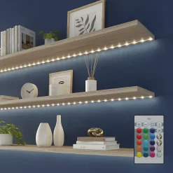 Ruban lumineux Heceta LED intégrée variation de couleurs IP20 3W L.200cm blanc GoodHome