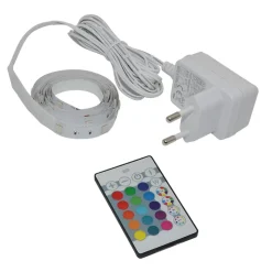 Ruban lumineux Hyeco LED intégrée variation de couleurs IP20 dimmable 6W L.150cm blanc Goodhome