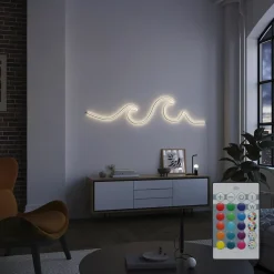 Ruban lumineux néon Almeida LED intégrée variation de couleurs IP20 dimmable 22W L.500cm blanc Goodhome