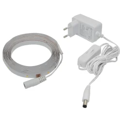 Ruban lumineux Waldeck LED intégrée blanc neutre IP20 1200lm 16W L.300cm blanc GoodHome