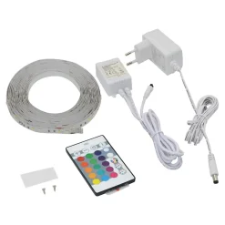 Ruban lumineux Waldeck LED intégrée variation de blancs et de couleurs IP20 dimmable 2000lm 22W L.500cm blanc GoodHome