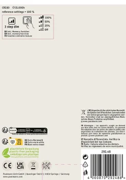 Rustic Shine Standard 230 V Globe LED 300lm 4,2W 1800K gradable Doré