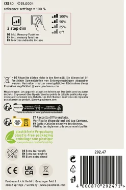 Rustic Shine Standard 230 V Globe LED Filament en forme de S 170lm 4,2W 1800K gradable Verre fumé