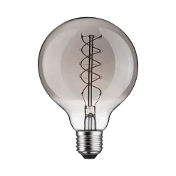 Rustic Shine Standard 230 V Globe LED Filament en forme de S 170lm 4,2W 1800K gradable Verre fumé