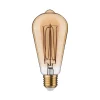 Rustic Shine Standard 230 V Ampoules LED E27 Filament en forme de S 300lm 4,2W 1800K gradable Doré