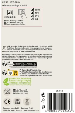 Rustic Shine Standard 230 V Globe LED Filament en forme de I 300lm 4,2W 1800K gradable Doré