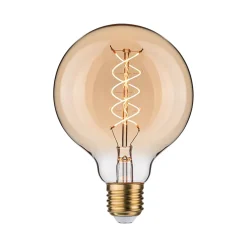 Rustic Shine Standard 230 V Globe LED Filament en forme de S 300lm 4,2W 1800K gradable Doré