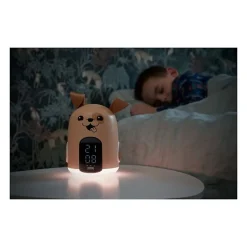 Réveil veilleuse - BIGBEN - Forme chien - Affichage LED, 3 mélodies, Intensité réglable, Alim. 230V