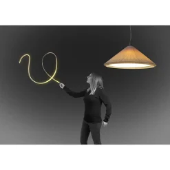 SAIGON IN 700 Lampe à suspension blanc ivoire