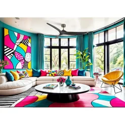 Samourai - Super destratificateur et ventilateur DC 152 cm laiton sur pales laquées noires idéal 80 à 100 m²