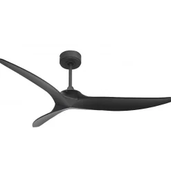 Samourai - Super destratificateur et ventilateur DC 152 cm noir pales laquées noires idéal 80 à 100 m²