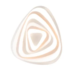 Sasha Plafonnier en métal blanc et acrylique avec LED intégrée en deux températures de couleur H.5 d.52 BL283-PBC