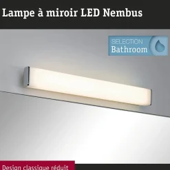 Selection Bathroom Applique LED Nembus IP44 3000K 600lm 230V 9W Chrome