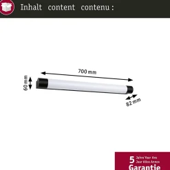 Selection Bathroom Éclairage de miroir LED Orgon Socket IP44 3000K 850lm 230V 10,5W Noir