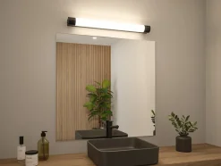 Selection Bathroom Éclairage de miroir LED Orgon Socket IP44 3000K 850lm 230V 10,5W Noir