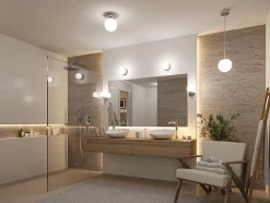 Selection Bathroom Plafonnier LED Gove IP44 3000K 400lm 230V 5W Chrome Satiné